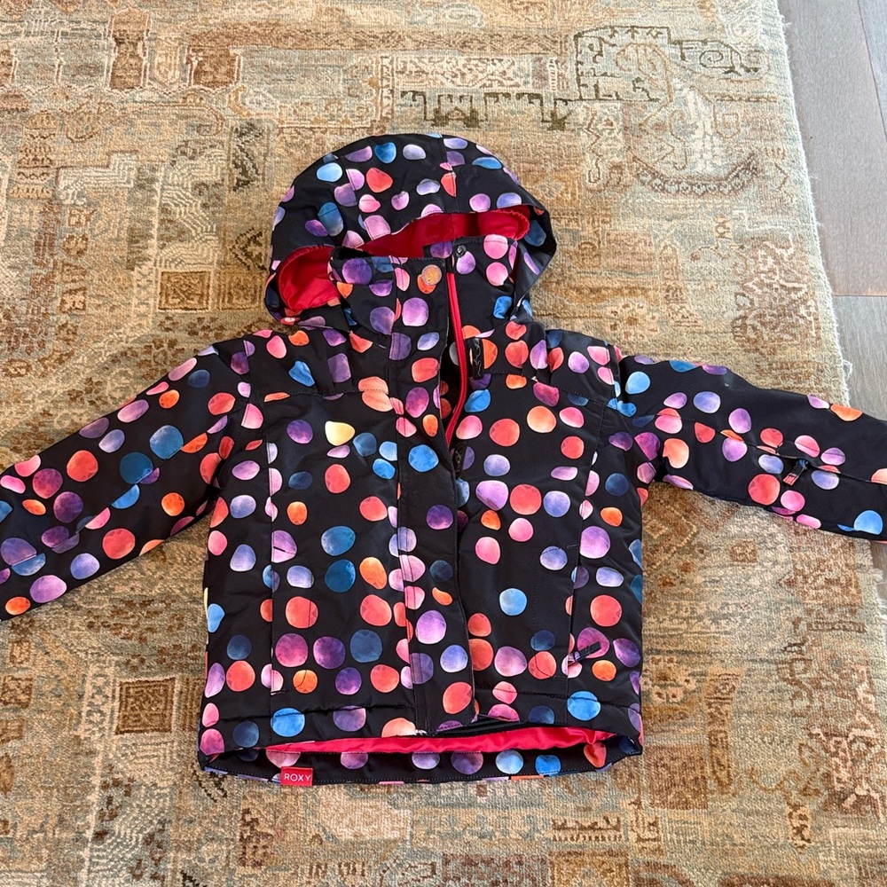 Roxy 3T Multicolor Dot Hooded ski Jacket